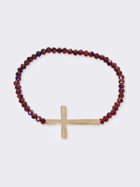 Sideways Cross Bracelet