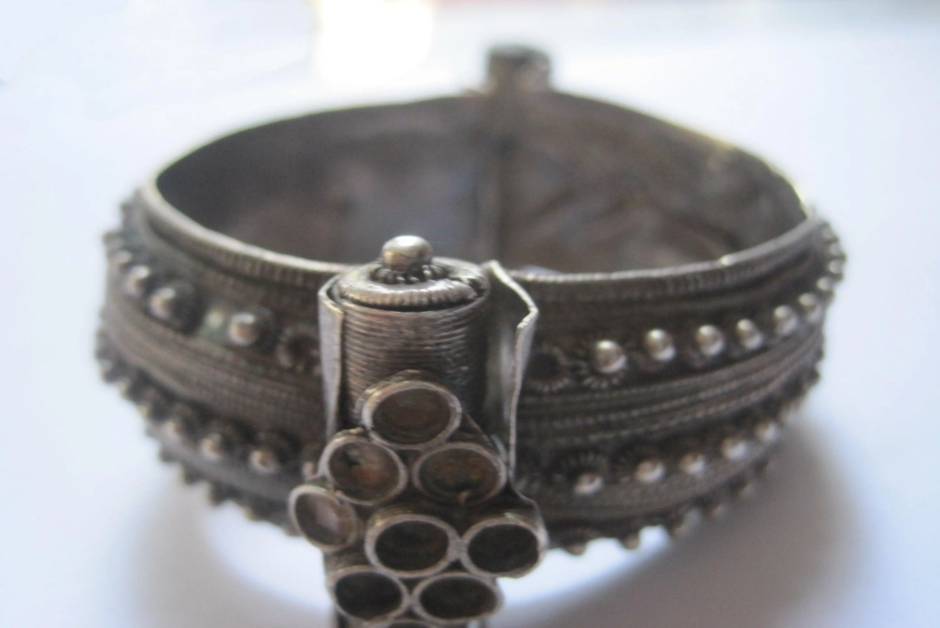 Signed Jewish Yemeni Bracelet for Small Wrist