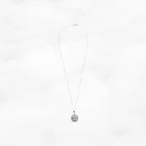 Silver Filigree Locket Pendant Necklace
