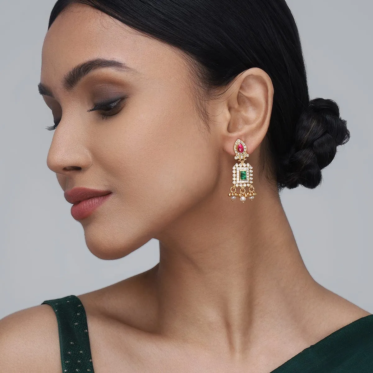 Silver Temple Earring 156846
