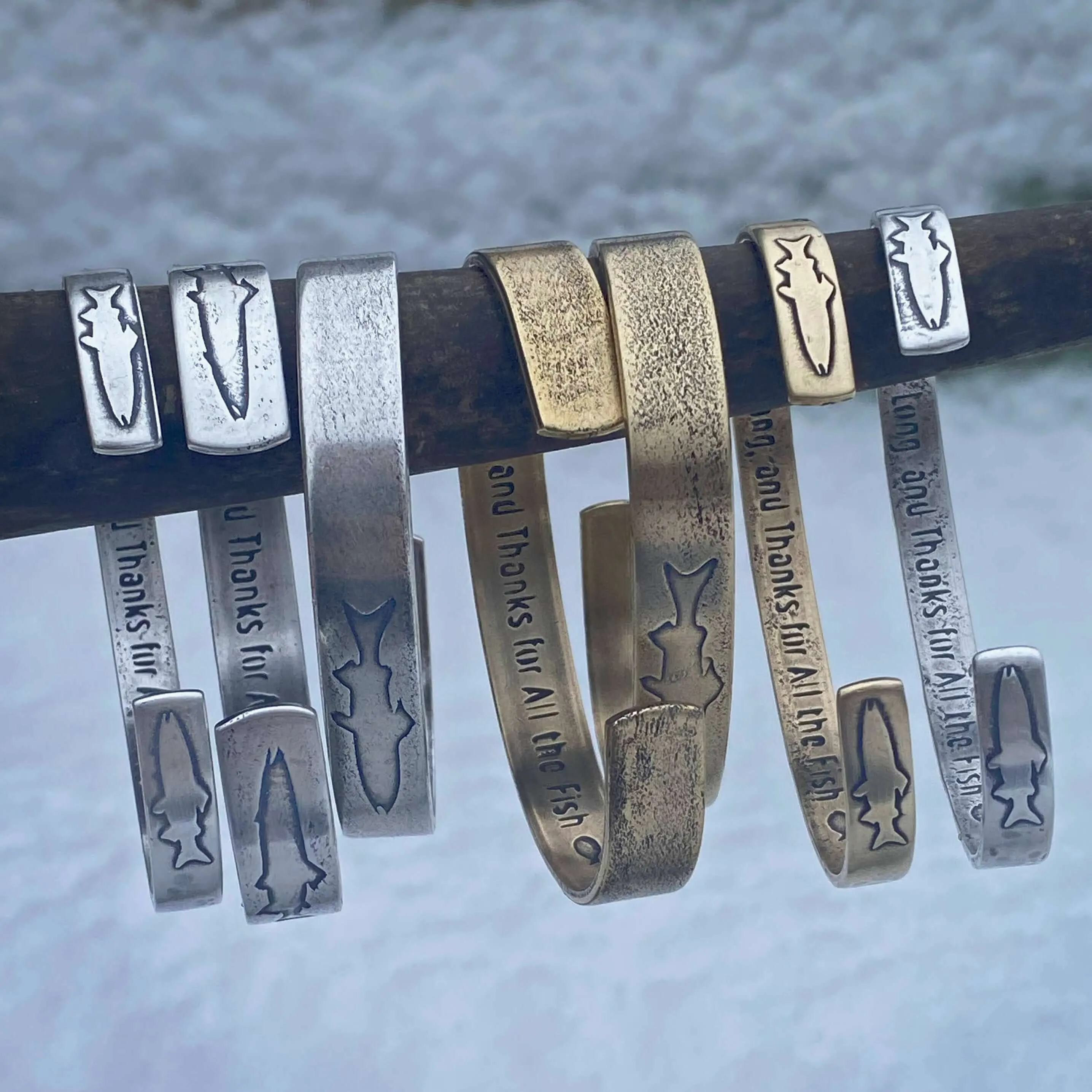 Skinny Fish Cuff Bracelet