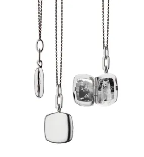 Slim "VIV" Locket Necklace-43127
