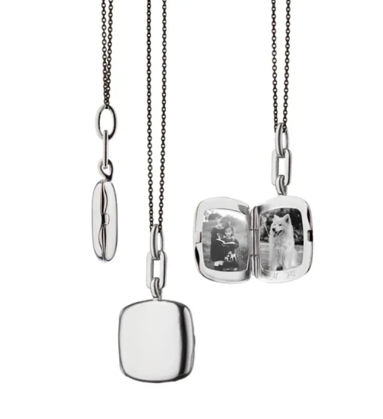 Slim "VIV" Locket Necklace-43127