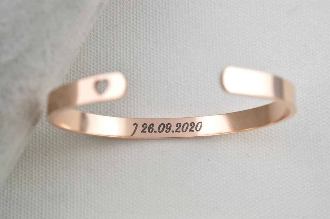 Sobriety NQTD Cuff Bracelet, Addiction Recovery Gifts, Soberversary Gifts for Men and Women, Uplifting Jewelry, Hypoallergenic Bracelet