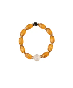 SODINI PLISSE BRACELET IN ORANGE