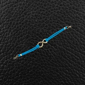 Spaghetti Strap Bracelet with Infinity Center Link