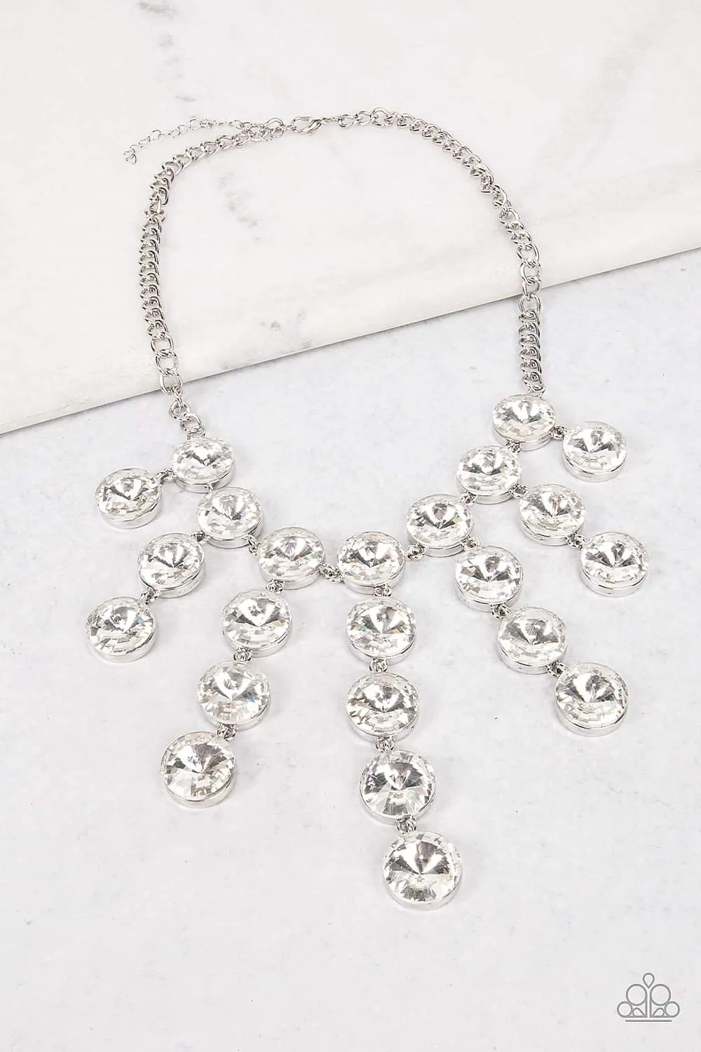 Spotlight Stunner - White Necklace - Paparazzi Accessories
