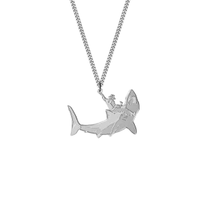 SpurWest Trading Co. Silver Shark Wrangler Necklace
