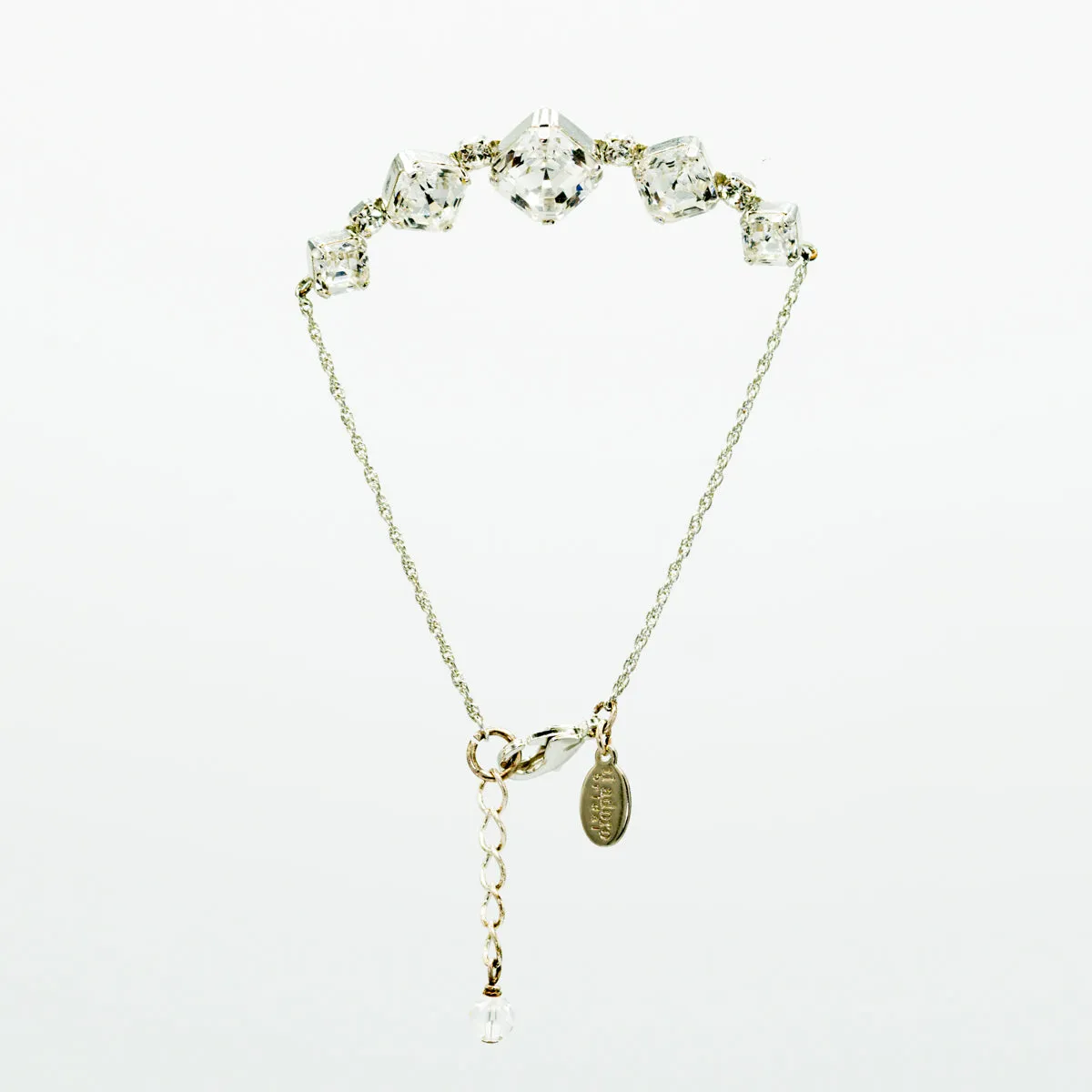 Square Swarovski Chain Bracelet