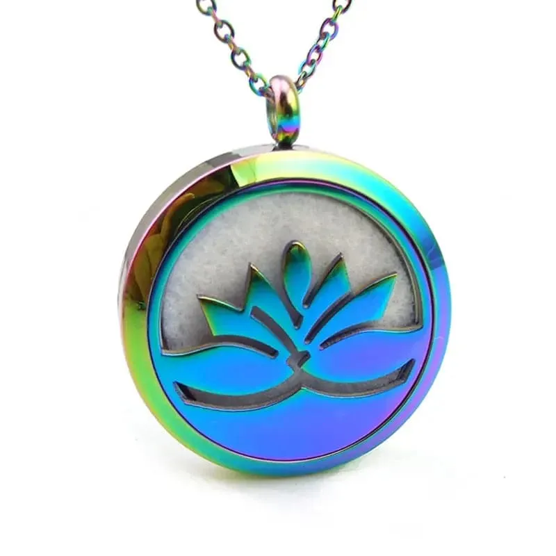 Stainless Steel Aromatherapy Locket Necklaces Gift