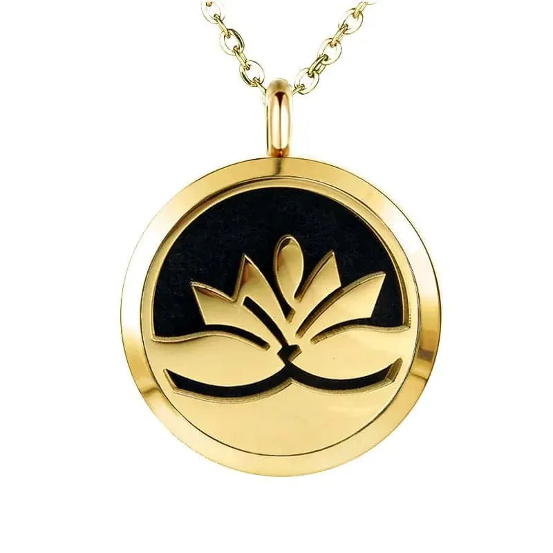 Stainless Steel Aromatherapy Locket Necklaces Gift