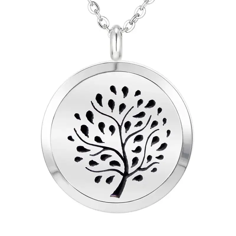 Stainless Steel Aromatherapy Locket Necklaces Gift