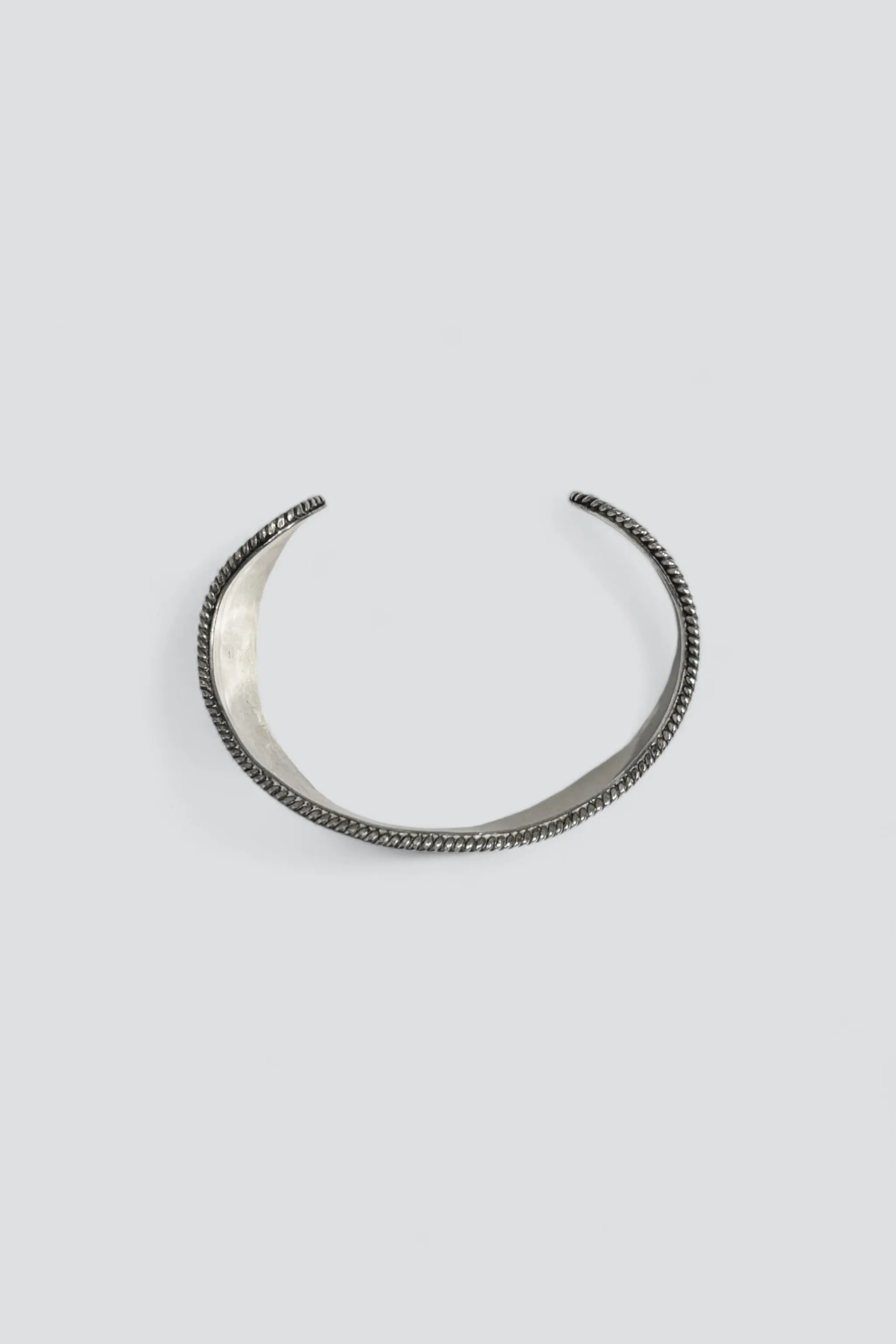 Sterling Silver Large Wave Cuff