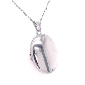 Sterling Silver Oval Locket