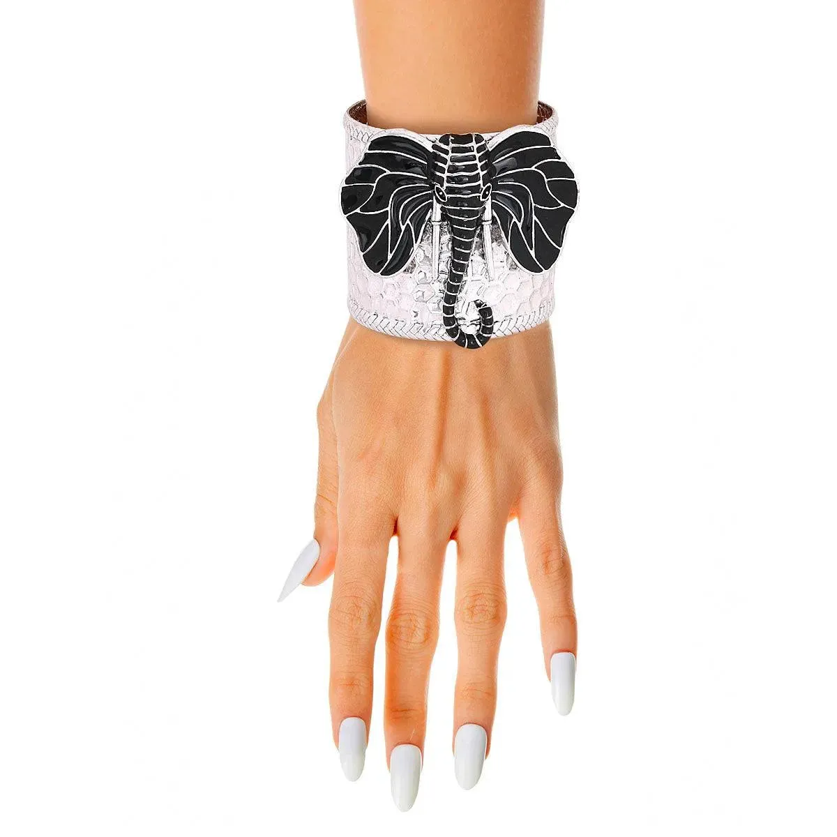 Stunning Black Elephant Head Cuff Bracelet – Must-Have Accessory