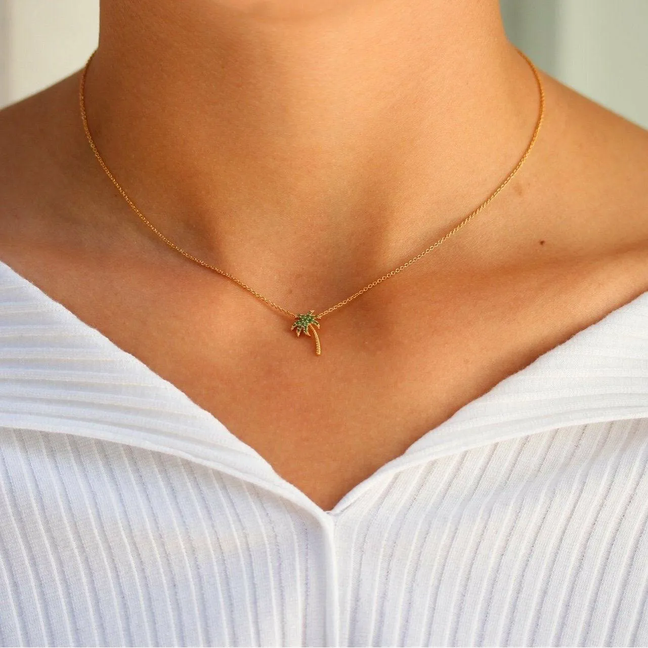 TAI Palm Tree Necklace