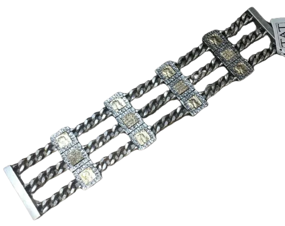 TAT2 BRINDIS THREE CHAIN AND FRAME BRACELET