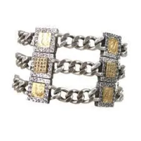 TAT2 BRINDIS THREE CHAIN AND FRAME BRACELET