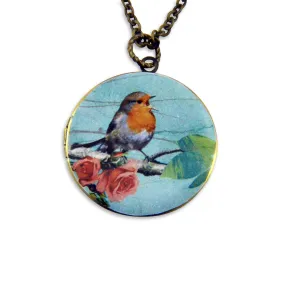 The Robin Vintage Theme Photo Locket
