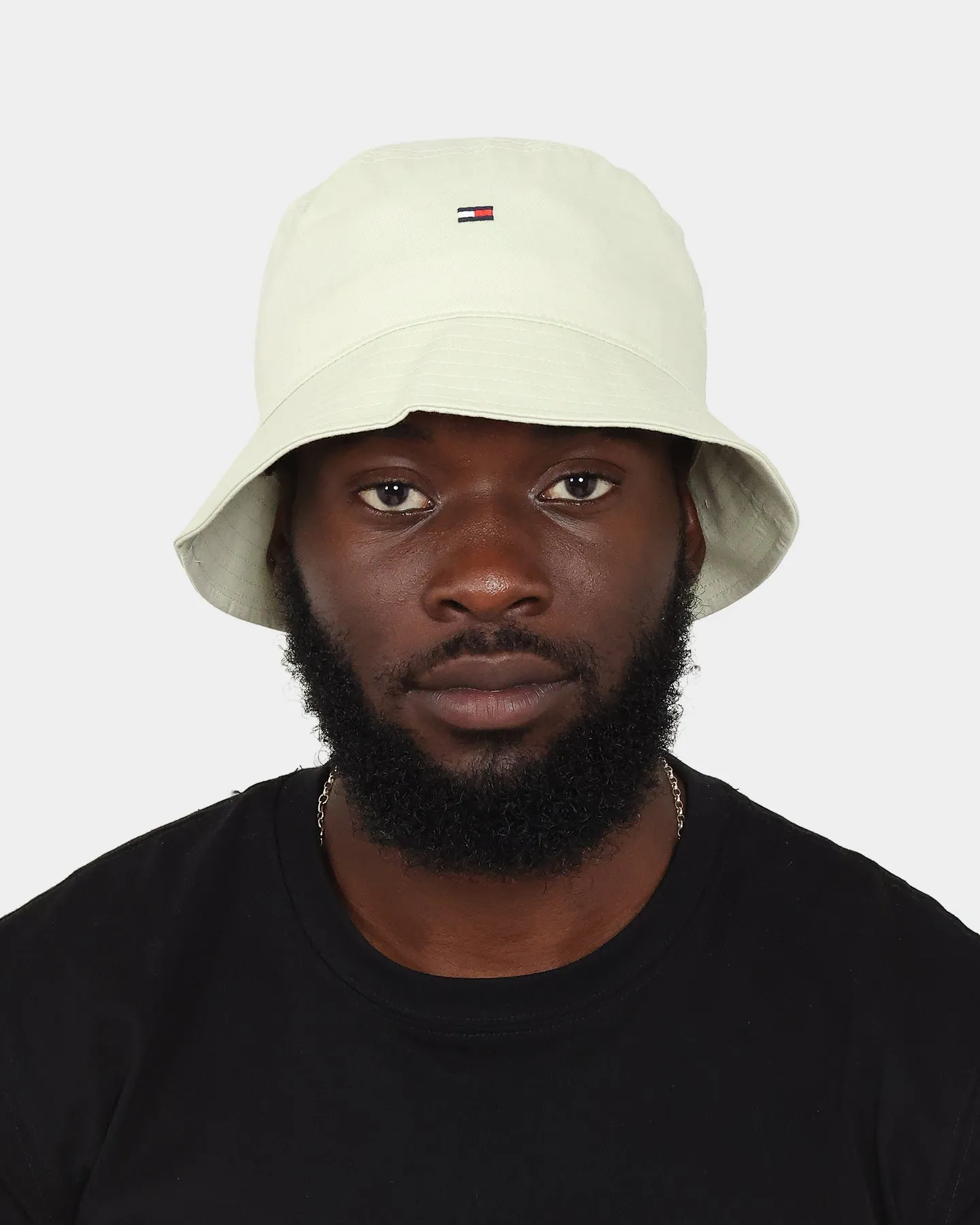 Tommy Jeans Flag Bucket Hat Ivory