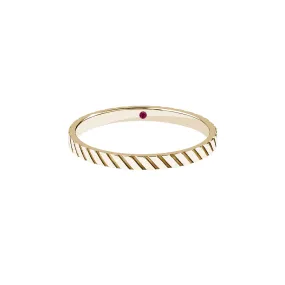 Twined Band Ring in Gold