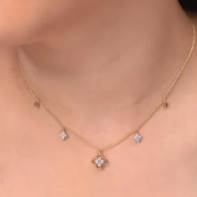 Tyma Silver Station Necklace | 22KT Gold Vermeil