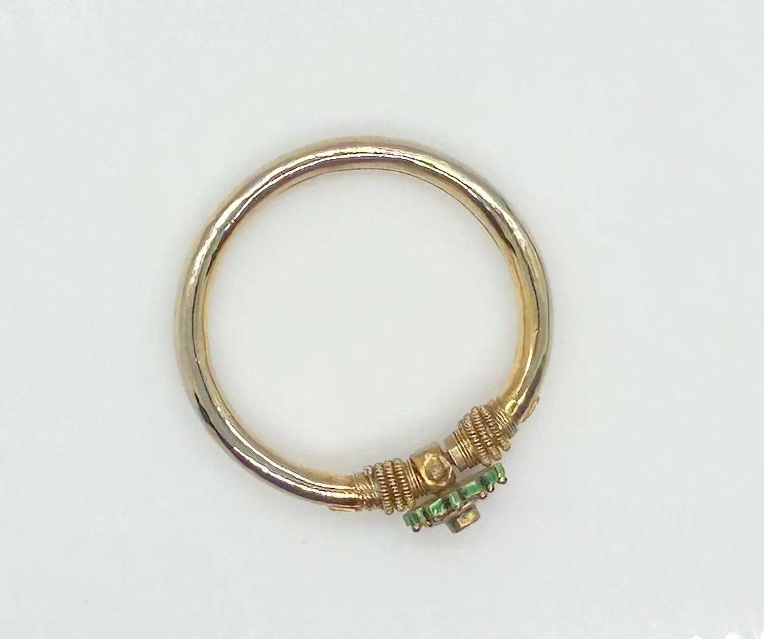 Vintage Indian Mogul Style Enamel Bangle Bracelet