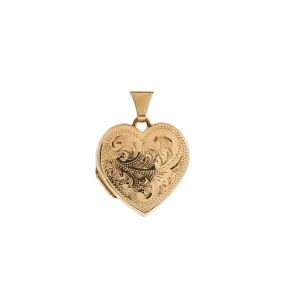 Vintage Paisley Heart Locket