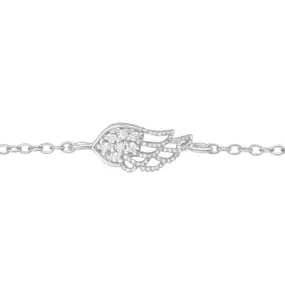 Wing Silver Chain Bracelet 