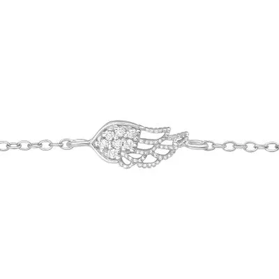Wing Silver Chain Bracelet 