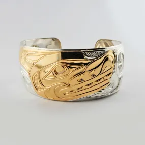 Wolf Silver Gold Bracelet