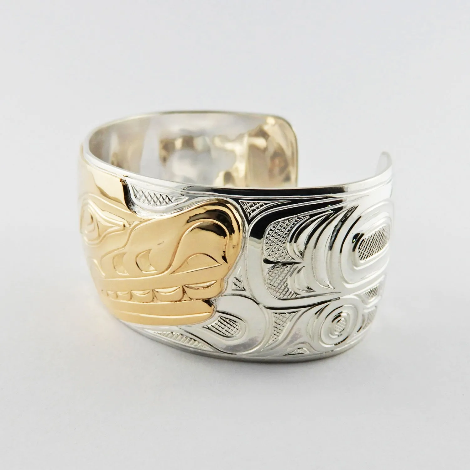 Wolf Silver Gold Bracelet