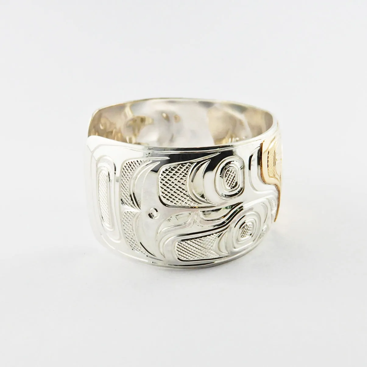 Wolf Silver Gold Bracelet