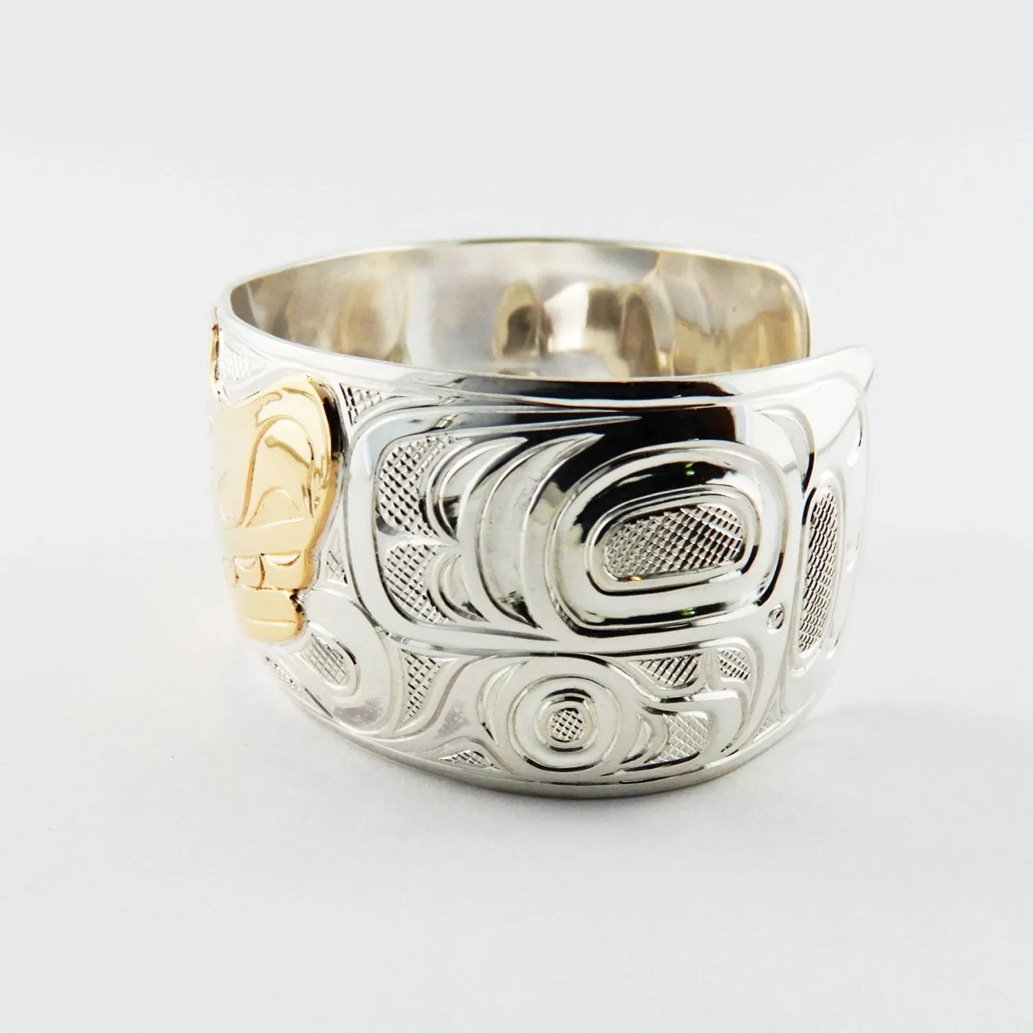 Wolf Silver Gold Bracelet